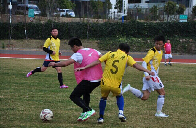 通泰置業(yè)公司與昆明中信銀行進行足球友誼賽