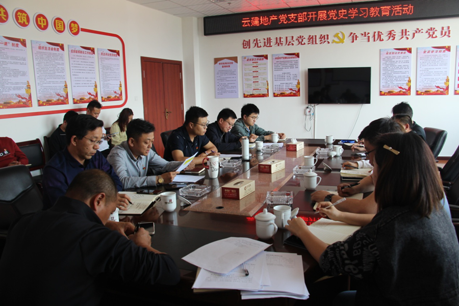 云建地產(chǎn)黨支部開展黨史學(xué)習(xí)教育活動