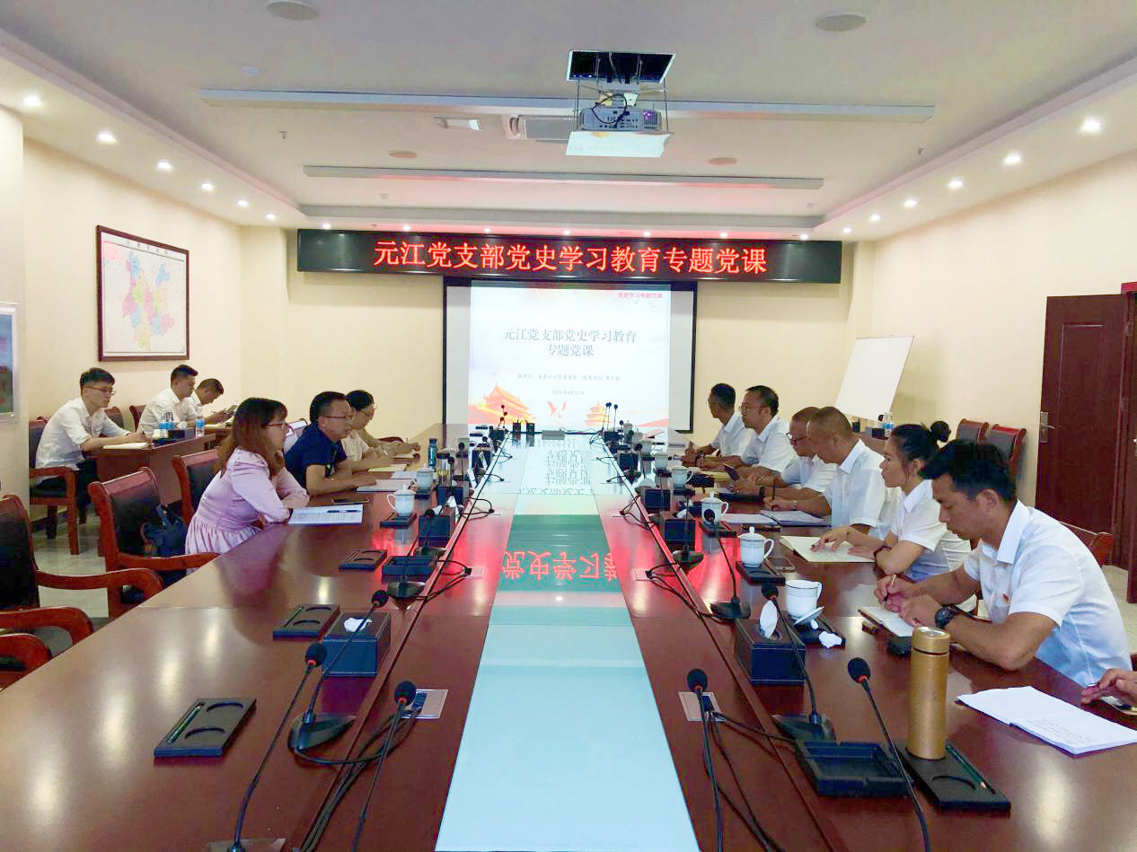 晏小標(biāo)到元江片區(qū)公司講授黨史學(xué)習(xí)教育專題黨課