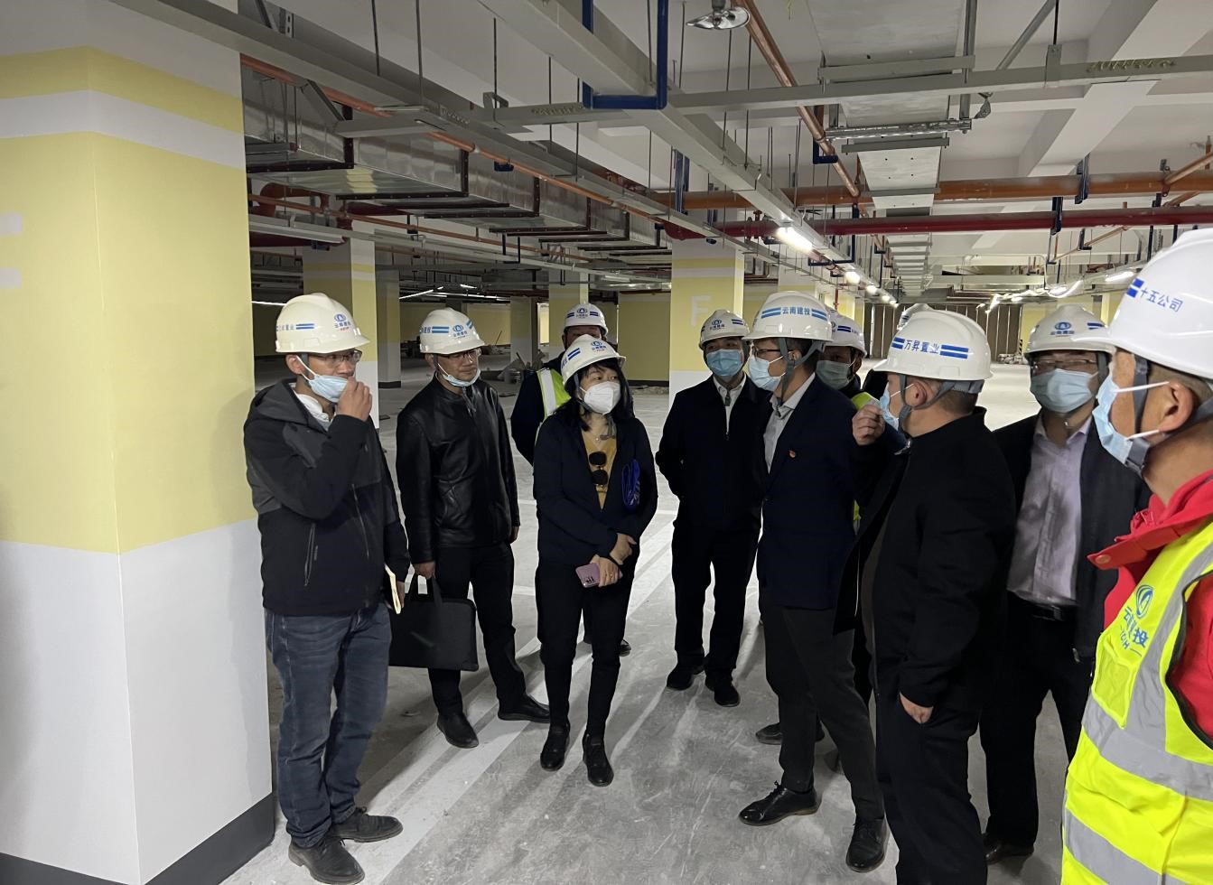 集團(tuán)總部部門檢查龍悅?cè)A府項(xiàng)目安全生產(chǎn)工作