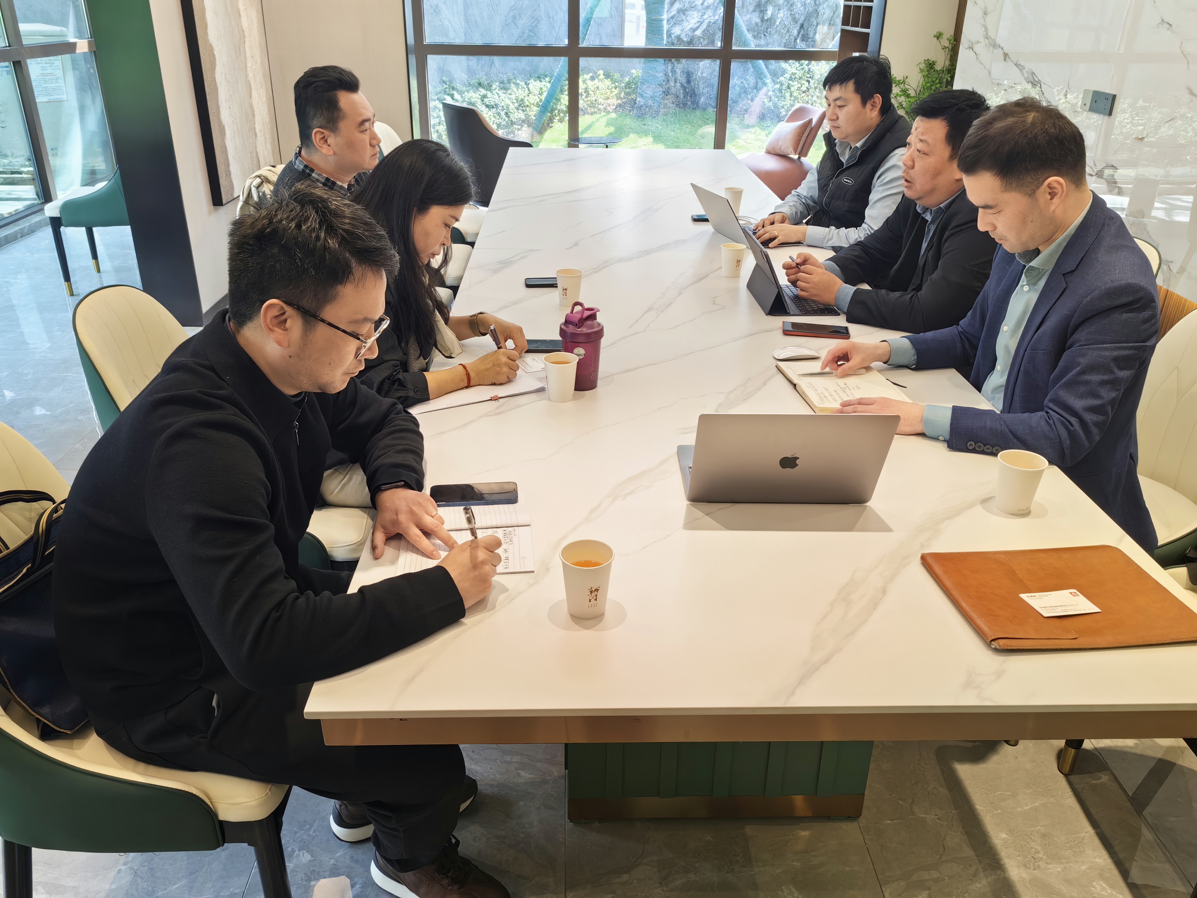 袁明紅與第三方評估公司深圳瑞捷交流座談