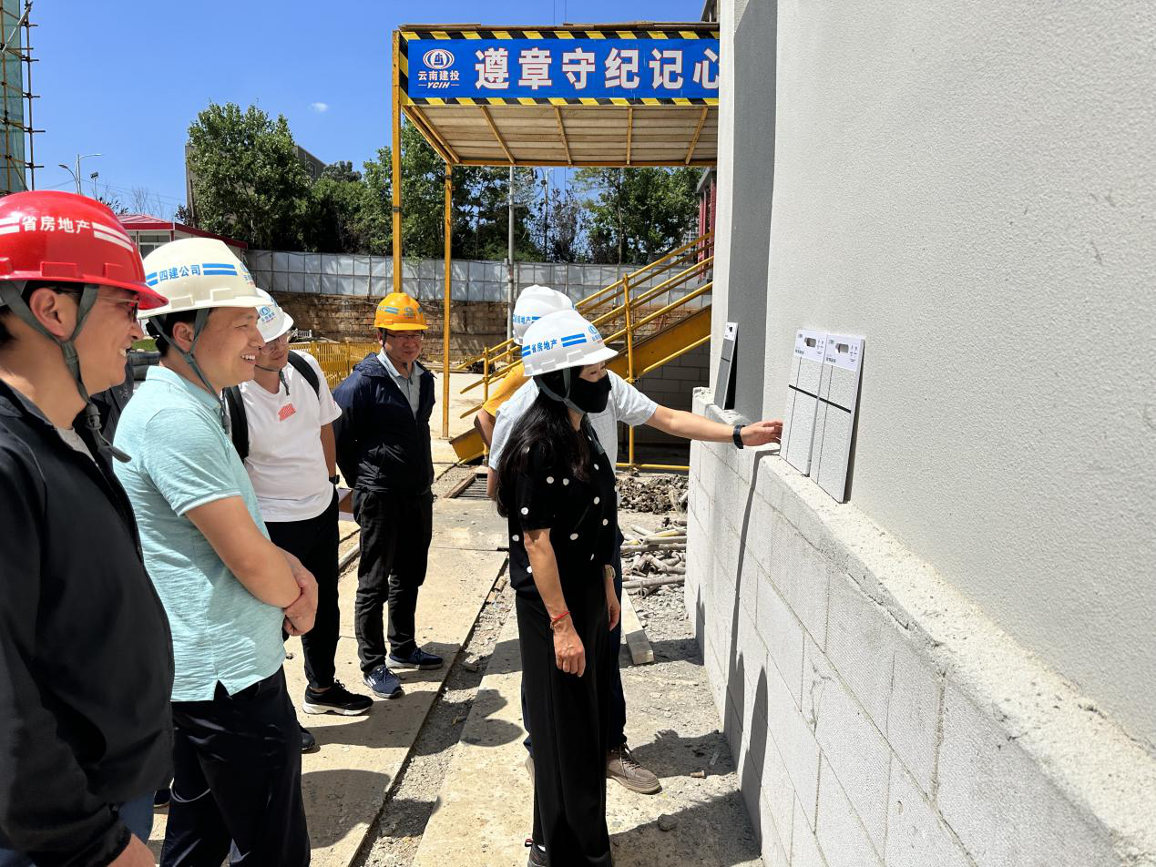 袁明紅到建投云院、建投學府項目檢查指導