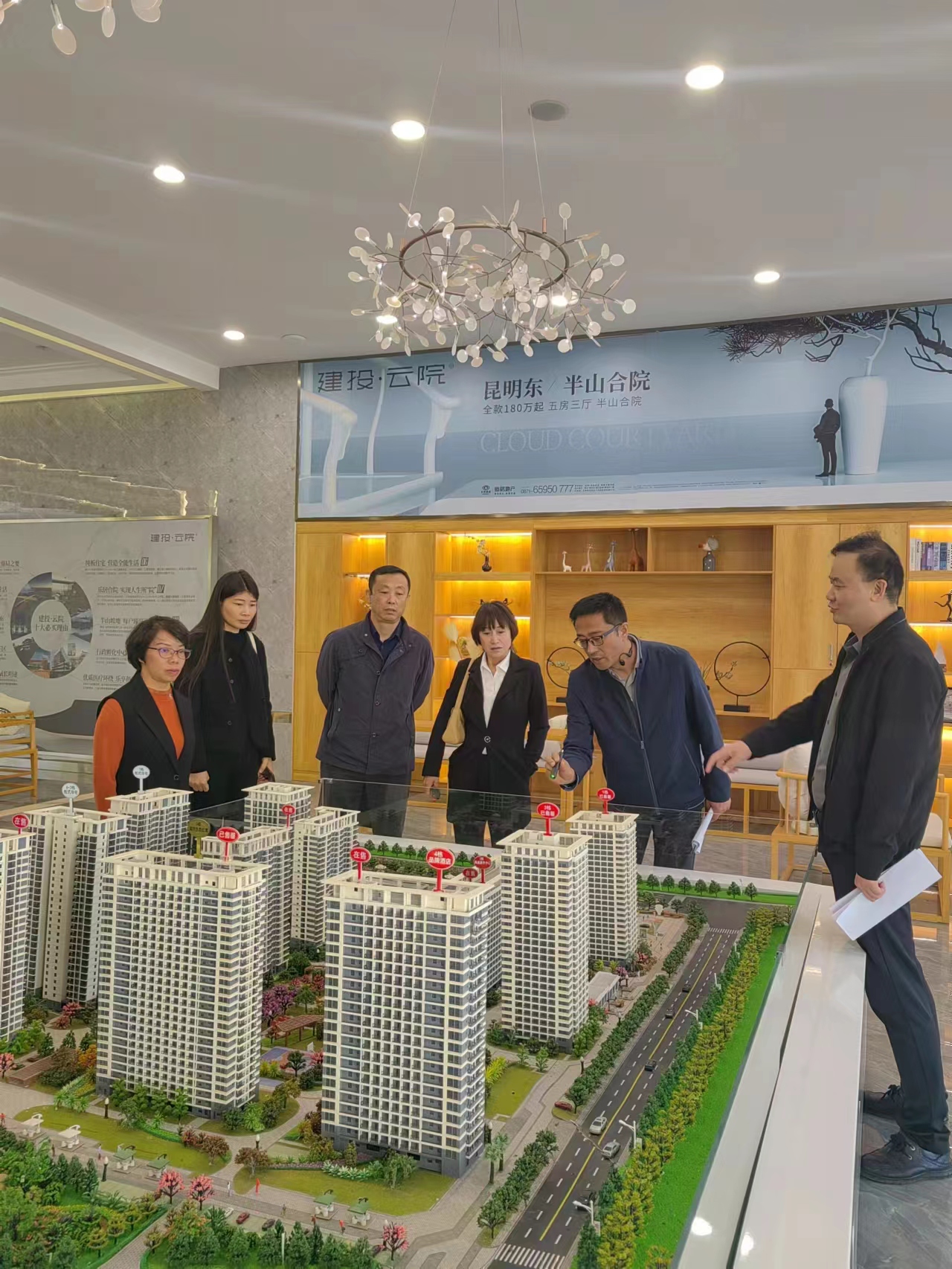 公司外部董事到建投·宏燁廣場、興冶廣場項目調(diào)研