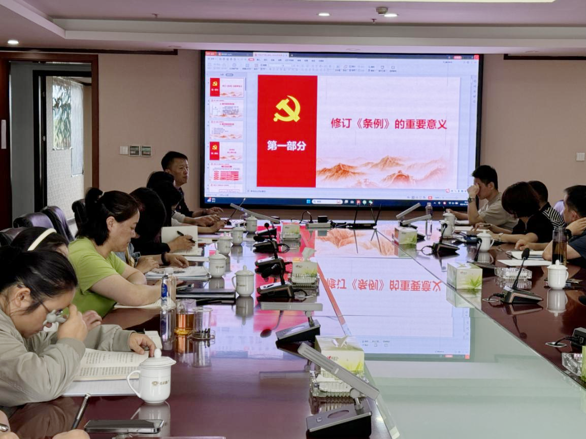 胡亞?wèn)|講授黨紀(jì)學(xué)習(xí)專(zhuān)題黨課